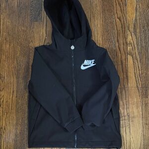 Nike Kids Black Zip-Up Hoodie